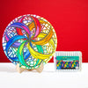 Life of Colour Mosaic Painting Kit - Dahlia with Acrylic markers - Image 5
