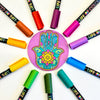 Floral Colours Brush Tip Acrylic Paint Pens - Set of 12 - Image 5