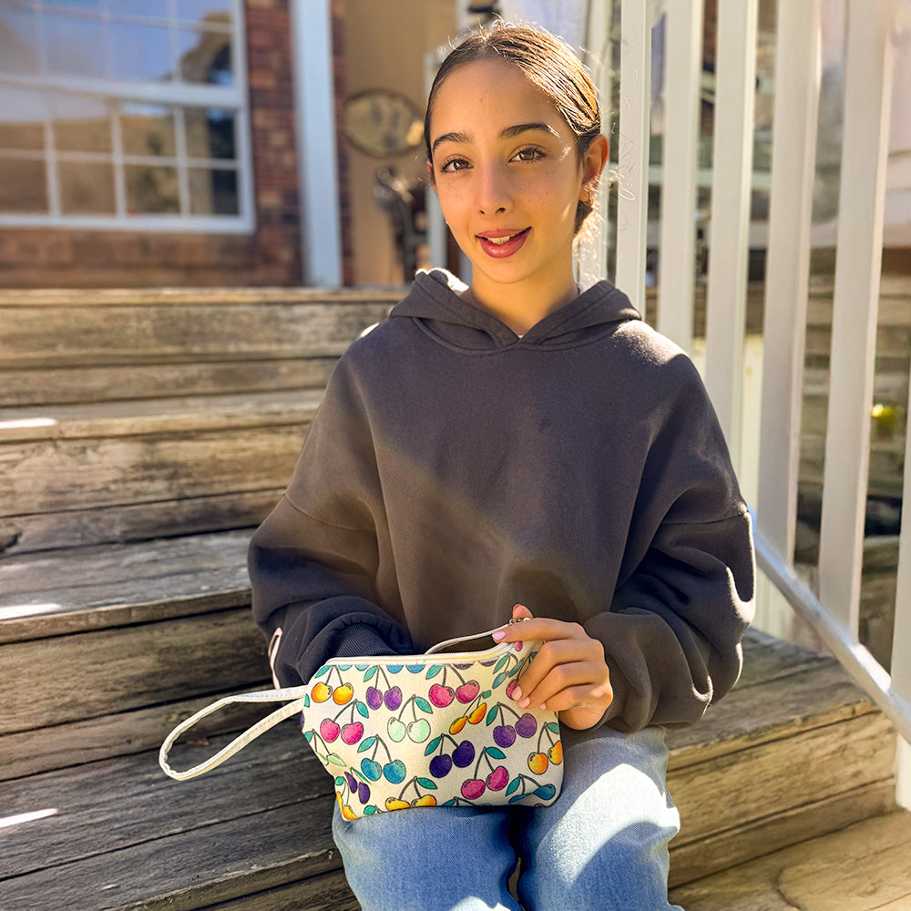 DIY Essentials Pouch - Cherry Design