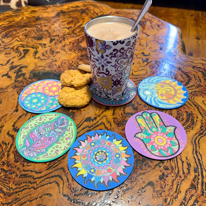 Life of Colour Mystical Coaster Painting Kit - Set of 12