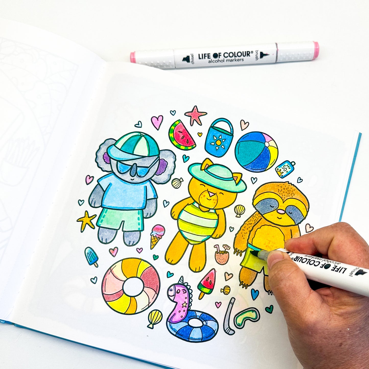 Cute and Cosy Colouring Book Volume 2- Good Vibes only