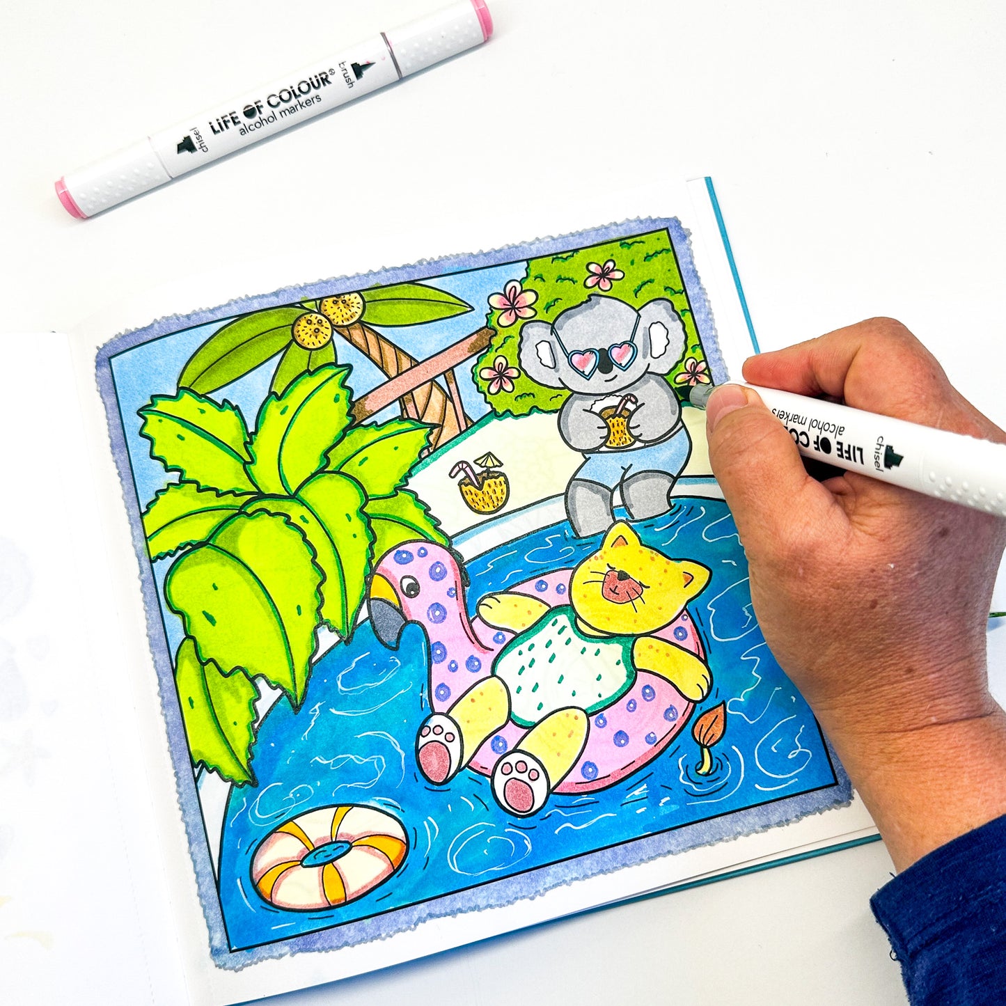 Cute and Cosy Colouring Book Volume 2- Good Vibes only