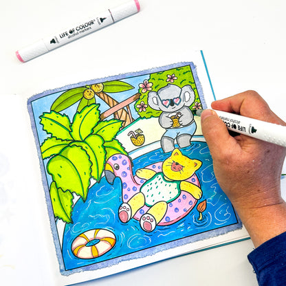 Cute and Cosy Colouring Book Volume 2- Good Vibes only