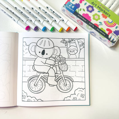 Cute and Cosy Colouring Book Volume 2- Good Vibes only