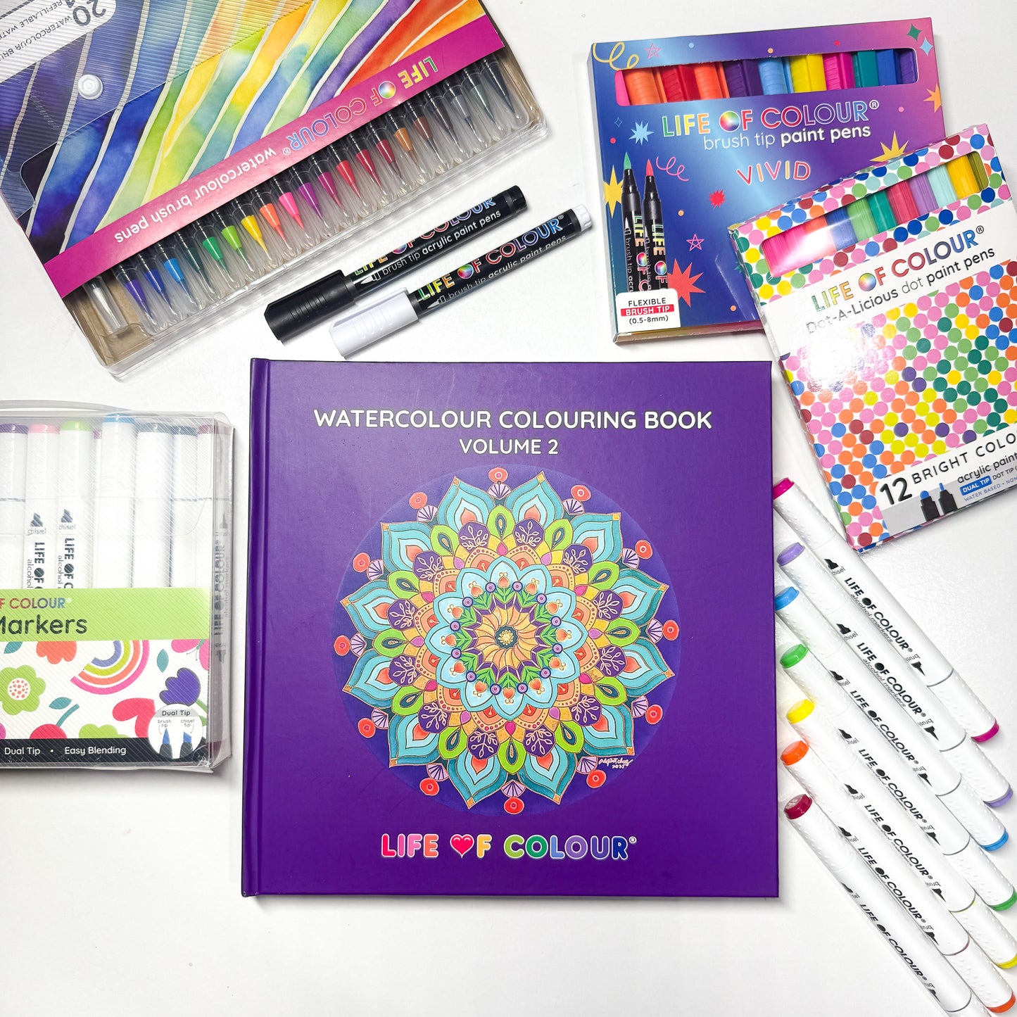 Watercolour Colouring Book - Volume 2