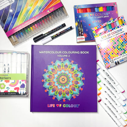 Watercolour Colouring Book - Volume 2