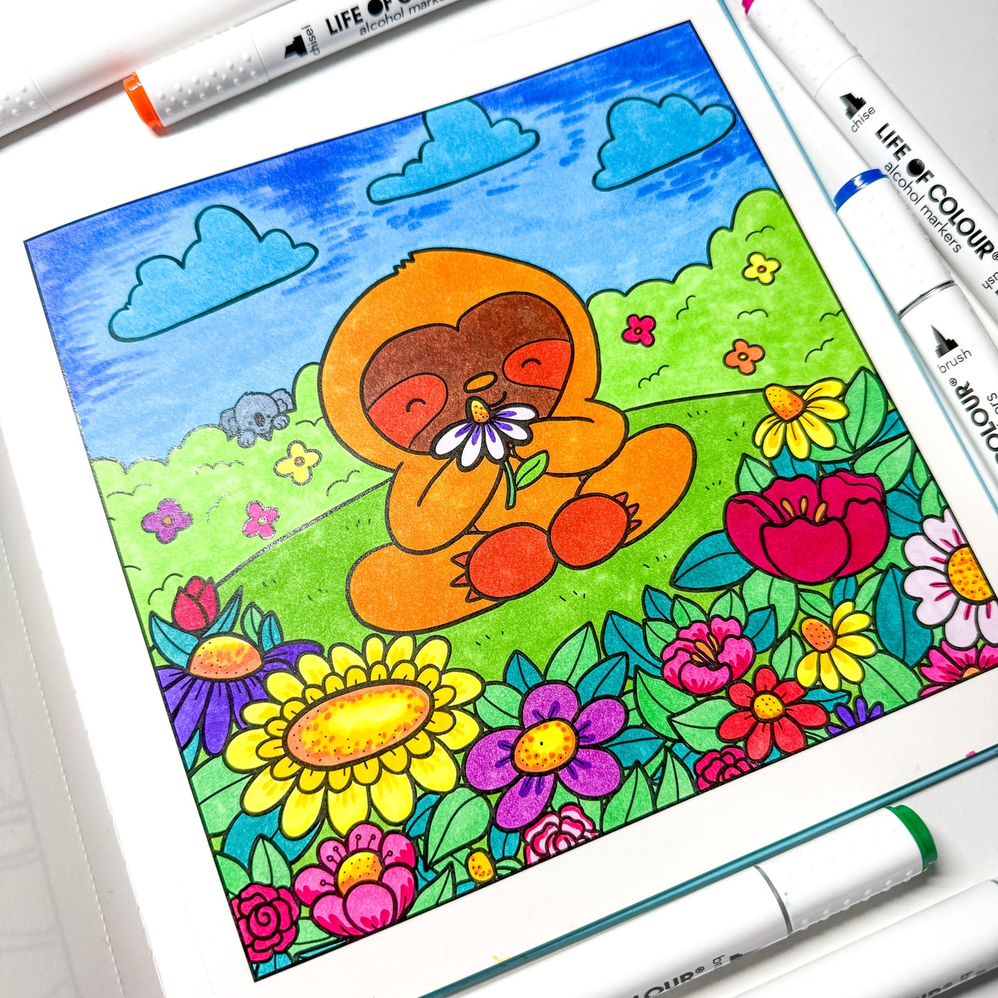 Cute and Cosy Colouring Book Volume 2- Good Vibes only