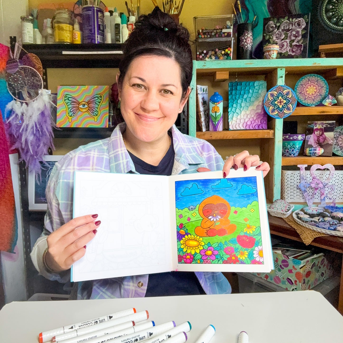 Cute and Cosy Colouring Book Volume 2- Good Vibes only