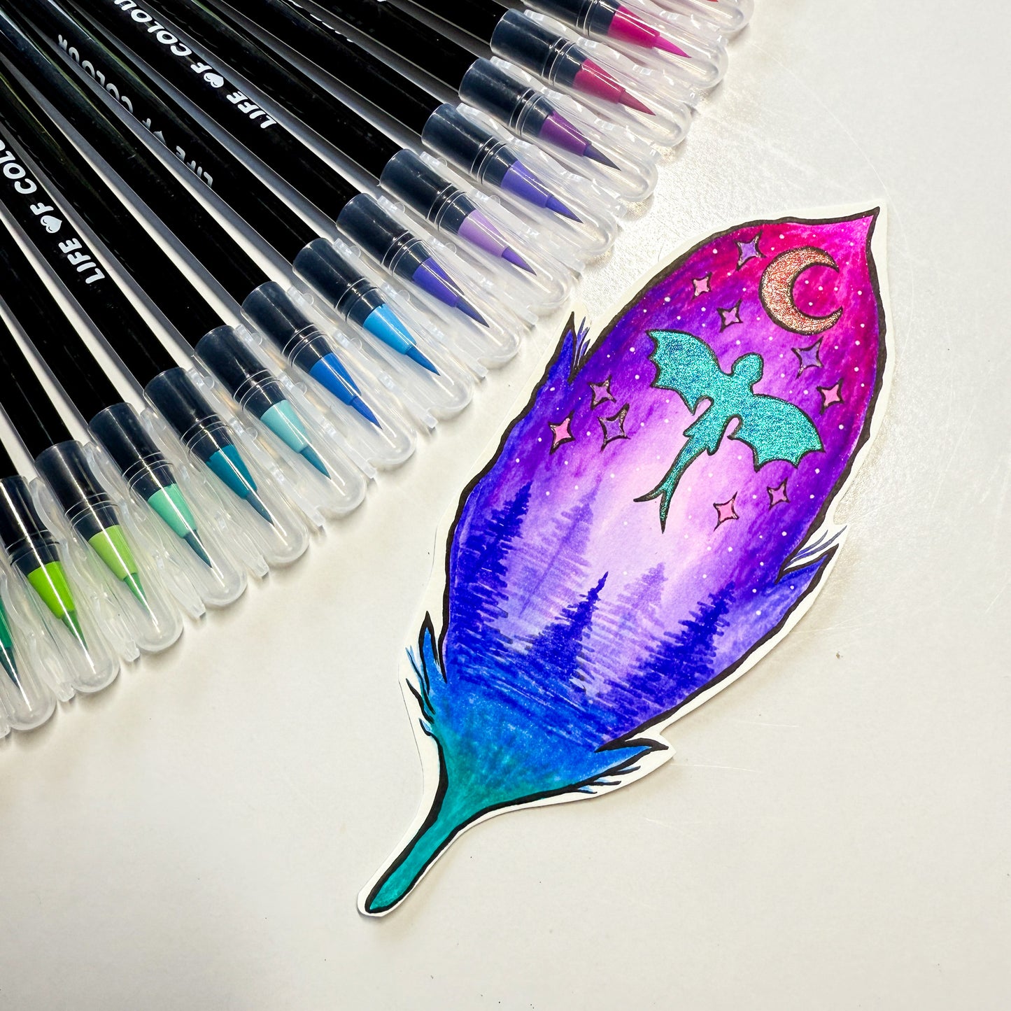 Watercolour Brush Pens - Mermaid Colours