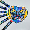 Rainbow Colours Brush Tip Acrylic Paint Pens – Set of 6 - Image 4