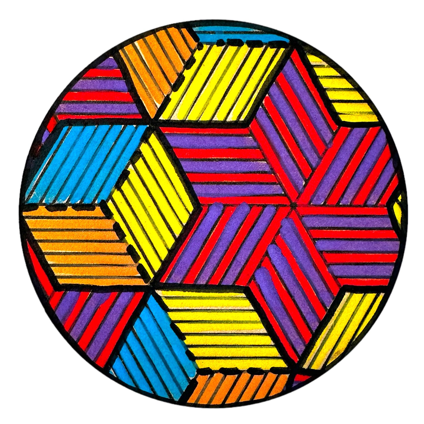 Life of Colour Zendoodle Coaster Kit - Set of 6
