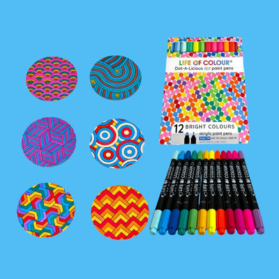 Life of Colour Zendoodle Coaster Kit - Set of 6