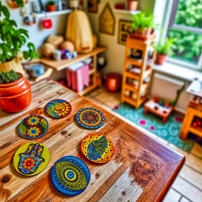 Life of Colour Mystical Coaster Painting Kit - Set of 12