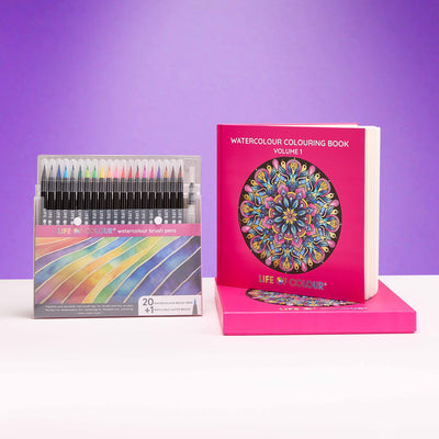 Watercolour Colouring Book - Volume 1