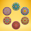Life of Colour Mega Mandala Painting Kit - Bundle of 6 NO PENS - Image 1