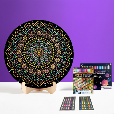 Life of Colour Dot Mandala Painting Kit - Cygnus (The Swan)