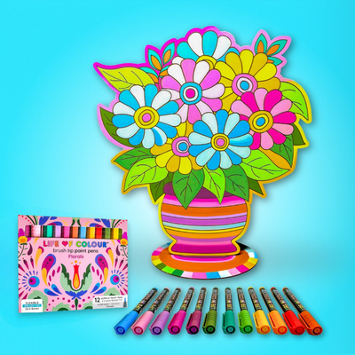 Flowers in Vase Painting Kit - Daisies