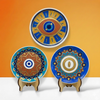 Ceramic Plate Painting Kit - Eye of Protection design - Image 1