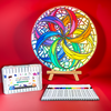 Life of Colour Mosaic Painting Kit - Dahlia with Acrylic markers - Image 1