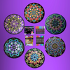 Life of Colour Mandala Mega Galaxy Painting Kit - Bundle of 6 - Image 1