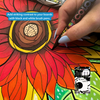 Life of Colour Mosaic Painting Kit - Flower Bundle with Acrylic markers - Image 5