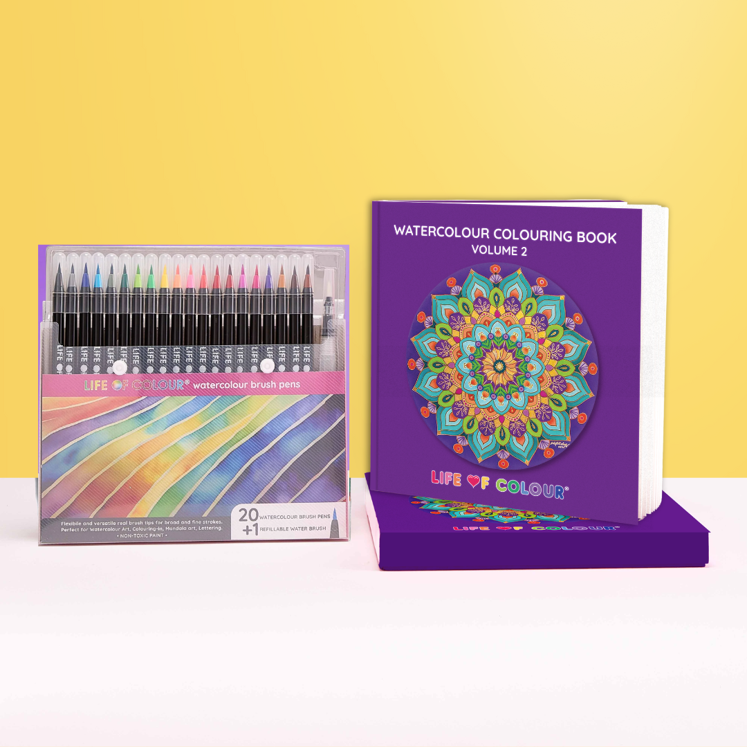 Watercolour Colouring Book - Volume 2
